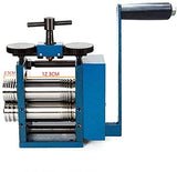 Jewelry Rolling Mill Machine 3 inch 75mm Manual Combination Rolling Mill Gear Ratio 1:6 Presser Rolling Mills for Jewelry Making Square Wire Flat Gdrasuya10