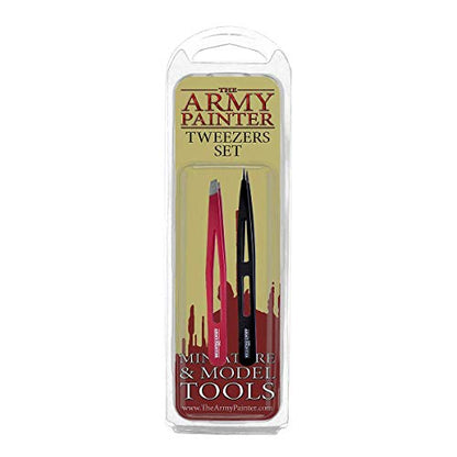 The Army Painter Tweezer - 2-Piece Precision Tweezers Set of Sharp Tweezers Precision & Fine Pointed Tweezers for Assembling Miniatures- Small - WoodArtSupply