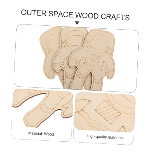 COHEALI 27pcs Alien Wood Chips Wood Decor Home Decoration Home Décor Blank Wood Cutout Blank Wood Cloud Slices Wooden Crafts Wood Cutouts Unfinished