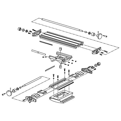 Compound Slide Table, MYSWEETY Worktable Milling Working Cross Table Milling Machine Compound Drilling Slide Table For Bench Drill Adjustme X-Y - WoodArtSupply