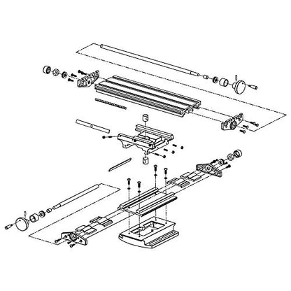 Compound Slide Table, MYSWEETY Worktable Milling Working Cross Table Milling Machine Compound Drilling Slide Table For Bench Drill Adjustme X-Y - WoodArtSupply