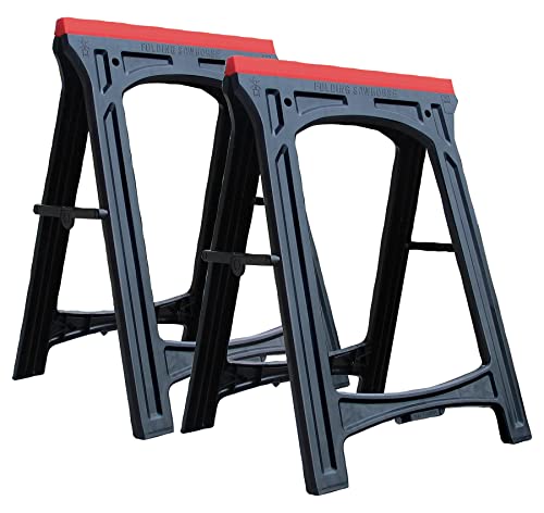 Performance Tool W54011 Saw Horse Set, 2-Piece (150 lb capacity, 300 lbs Total) Performance Tool