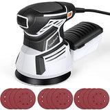 2.6A Random Orbital Sander,Towallmark 350W Orbital Sander with 6 Variable Speed,13000RPM Electric Sander with 12Pcs Sandpapers,1 Pcs Dust Box,Sander Towallmark