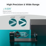 Official Creality Rotary Kit Pro, Laser Rotary Roller 3 in 1 Multi-Function Engraving Accessories for Laser Engraver, Jaw Chuck Rotary for Engraving Creality