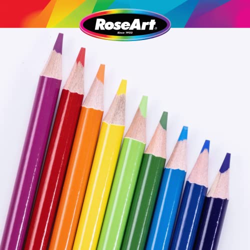 RoseArt Premium 72ct Colored Pencils – Art Supplies for Drawing, Sketching, Adult Colors, Soft Core Color Pencils 72 Pack, multi