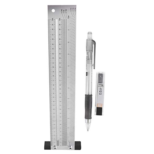 Fafeicy Ultra Precision Marking Ruler, Marking Tool Woodworking Scribing Ruler Woodworking Marking Line Ruler Gauging Tool Engraving Horizontal Lines - WoodArtSupply