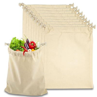 OKBA 10PCS Sublimation blank drawstring bag Reusable canvas Heat Press DIY crafts Party Wedding Christmas storage Home party art supplies