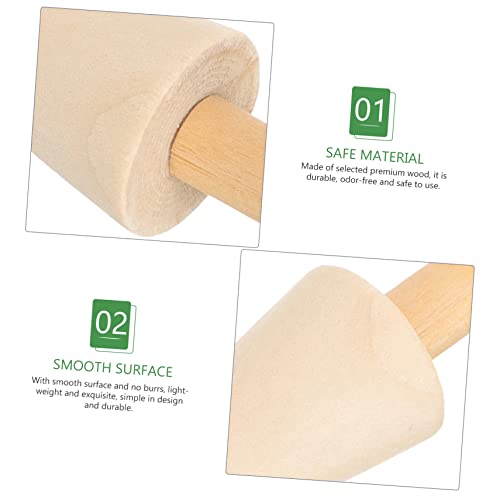 NOLITOY 18 Pcs Easter Wooden Unfinished Wood Easter Fairy Gardens Wooden Peg Dolls Unfinished Wood Trees for DIY Crafts Terrarium Statue Unfinished NOLITOY