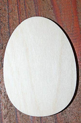 18" Easter Bunny Eggs Unfinished 1/8" Thick Wood Laser Cutout Shape Crafts Wreath - WoodArtSupply