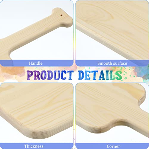 15 Inch Wooden Paddle Unfinished Greek Fraternity Sorority Paddle Solid Pine Wood Paddle Wooden Frat Paddle for DIY Arts Crafts Home Decoration (24 Bucherry