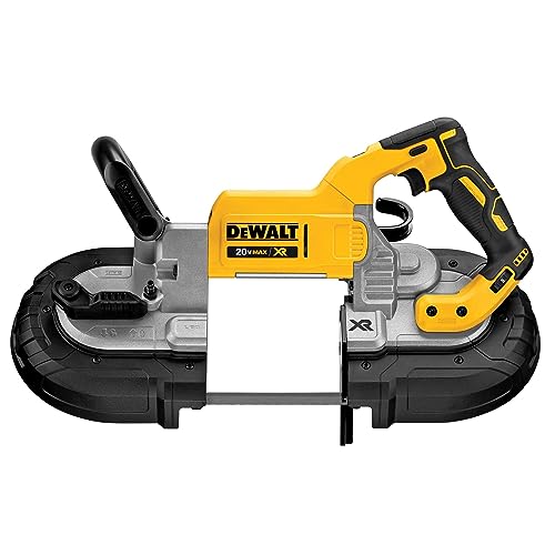 DEWALT 20V MAX Band Saw, 5" Cutting Capacity, Integrated Hang Hooks, Portable, For Deep Cuts, Bare Tool Only (DCS374B) - WoodArtSupply