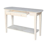 International Concepts Phillips Oval Sofa Table, Unfinished IC International Concepts
