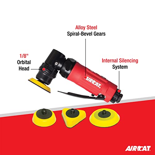 AIRCAT Pneumatic Tools 6320: Spot Sander and Polisher with Internal 1/8-Inch Orbital Head 13,000 RPM AIRCAT
