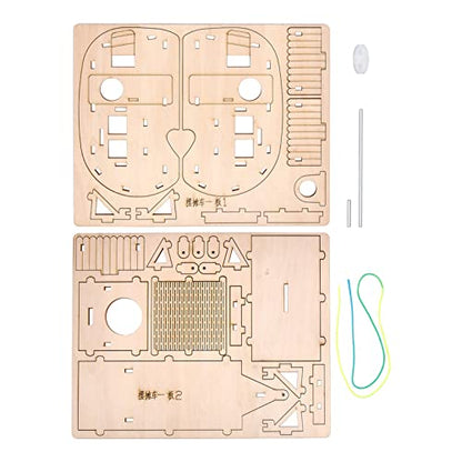 INFUNLY DIY Stem Kit Bird House Kit Camper Bird House Kit Wooden Birdhouses Set Grocery Store Design Educational DIY Carpentry Construction Wood