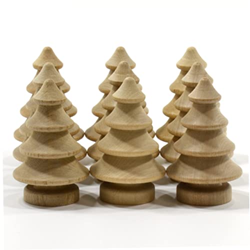 NOLITOY 20pcs Miniature Wood Trees Wooden Peg Figures Blank Peg People Christmas Craft Supplies Unfinished Wood Snowman Unfinished Peg Dolls