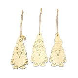 Fun Express DIY Unfinished Wood Gnome Ornaments - Craft Kits - 12 Pieces Fun Express