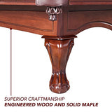 Augusta 8-ft Pool Table - Walnut Finish with Camel Felt Hathaway