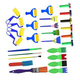 NUOBESTY 27pcs Wooden Art Supplies Seal Child NUOBESTY