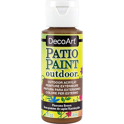 DecoArt Patio Paint, 2-Ounce, Pinecone, 2 Fl Oz (Pack of 1), Brown (French Toast 19-1012tcx) DecoArt
