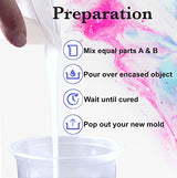 Silicone Mold Making Kit, Resin Epoxy Casting, Food Safe, Strong, Tear Resistant, Platinum Rubber, Plaster Casting, Candle Making, 3D Silicone Molds, unicone art