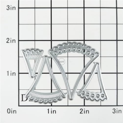 DzIxY Shadow Scalloped Hollow Lace Metal Cutting Dies for Card Making Kit Embossing Paper Die Cuts Scrapbook Machine Stencils Storage Pockets DzIxY