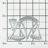 DzIxY Shadow Scalloped Hollow Lace Metal Cutting Dies for Card Making Kit Embossing Paper Die Cuts Scrapbook Machine Stencils Storage Pockets DzIxY