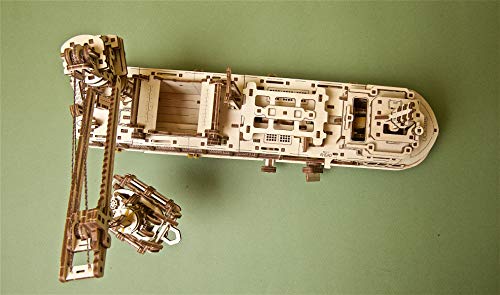 UGEARS 3D Puzzles Research Vessel - DIY Model Ship 3D Idea - Unique and Creative Wooden Mechanical Models - Self Assembly Woodcraft Construction Kits UGEARS