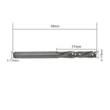 OSCARBIDE Up & Down Cut Carbide End Mills 1/8 Inch Shank 3.175x17mm CNC Spiral Router Bits 2 Flutes Milling Cutter for Engraving Milling 3D OSCARBIDE