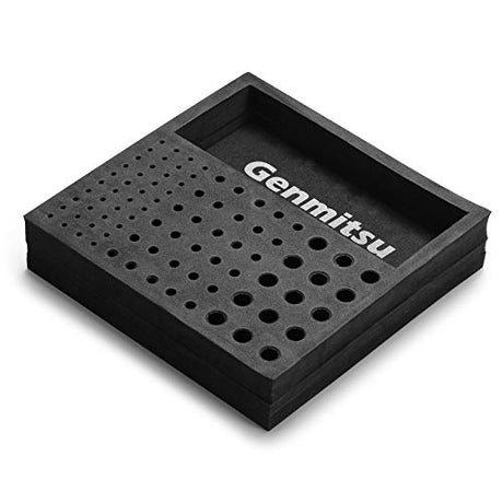 Genmitsu EVA CNC Milling Bit Storage Tray with 85 Holes, 200mm x 200mm x 43mm Genmitsu