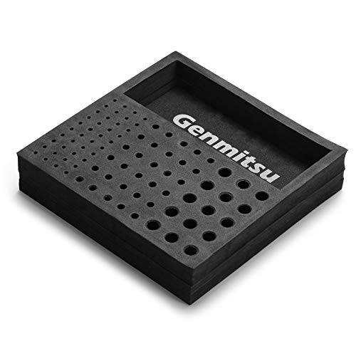 Genmitsu EVA CNC Milling Bit Storage Tray with 85 Holes, 200mm x 200mm x 43mm Genmitsu