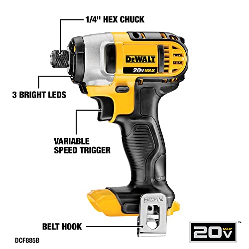 DEWALT 20V MAX Power Tool Combo Kit, 4-Tool Cordless Power Tool Set with Battery and Charger (DCK551D1M1) - WoodArtSupply