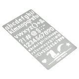 Aleks Melnyk No.34 Metal Stencils, Pyrography, Wood Burning kit 3 PCS Templates, Letters Stencils for Engraving Wood and Patterns, Alphabet and Aleks Melnyk