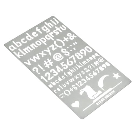 Aleks Melnyk No.34 Metal Stencils, Pyrography, Wood Burning kit 3 PCS Templates, Letters Stencils for Engraving Wood and Patterns, Alphabet and Aleks Melnyk