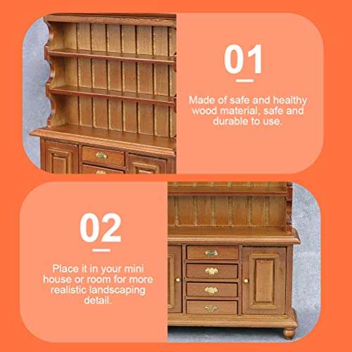 Cabilock Old Cabinet Model Wooden Furniture Mini Furniture Model Toy Japanese Decor Home Goods Home Decor Miniture Decoration Wood Decor Wood Cabilock