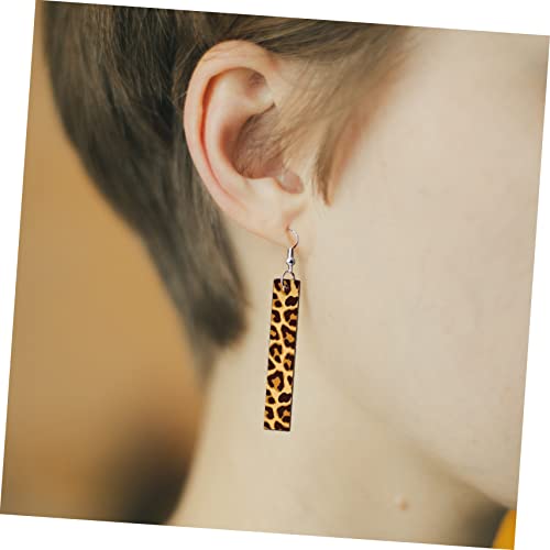 VILLCASE 5 Sets Blank Wood Earrings Unfinished Earring Pendants Blank Earring Unfinished Earring Tags Earring Jump Rings Earring Blanks Earring