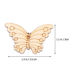 BESPORTBLE 100PCS Wood Slice DIY Wooden Craft Wood Craft Material Unfinished Wood Wooden Shapes Craft Shaped Slices Cutouts Woodsy Decor Cutouts for BESPORTBLE