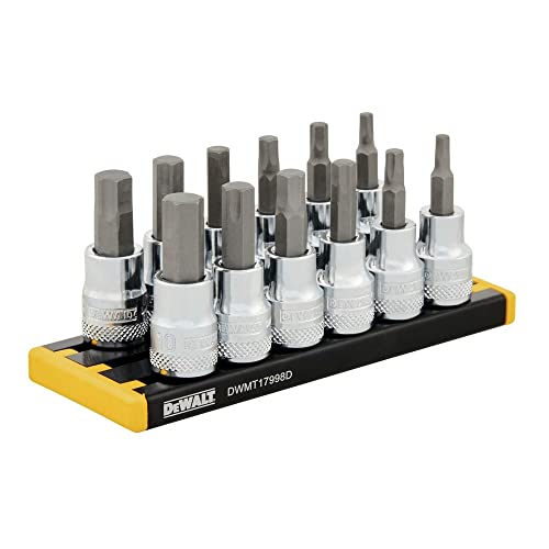 DEWALT 3/8 DRIVE, SAE & MM HEX SOCKET SET, 12PC (DWMT17002) - WoodArtSupply