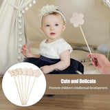 Operitacx 6pcs Make Your Own Princess Wands Fairy Wands DIY Crafts Fairy Wand Sticks Unfinished Wooden Princess Fairy Wands for Girls Princess Art Operitacx