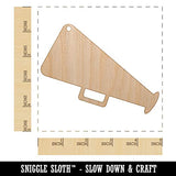 Megaphone Bullhorn Coach Cheerleading Unfinished Craft Wood Holiday Christmas Tree DIY Pre-Drilled Ornament Sniggle Sloth