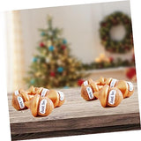 SEWACC 60 Pcs DIY Wood Christmas Tree Christmas Art for Kids Wedding Peg Doll Wood peg Doll Unfinished Christmas Snowman Peg Doll Wood Acorn Cutouts SEWACC