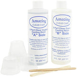 Alumilite Amazing Clear Cast Plus [8 oz A + 8 oz B (16 ounces) 2 Part Kit] UV Resistant Plastic Coating & Casting Epoxy Resin for Countertops, Cups, Alumilite