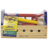 Melissa & Doug Take-Along Tool Kit Wooden Toy Set & 1 Scratch Art Mini-Pad Bundle (00494) Melissa & Doug