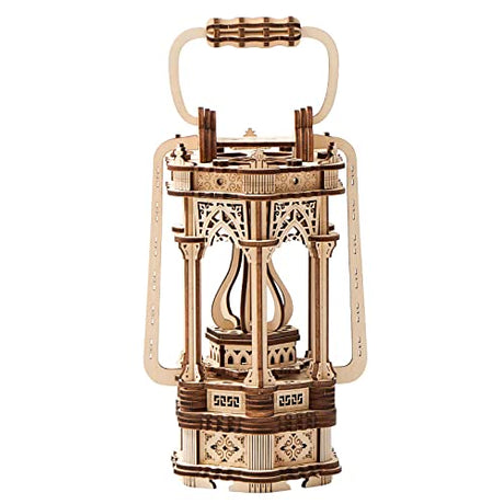 bennama 3D Wooden Puzzles Medieval Style Vintage Lantern Model Kits Includes Light Source, Brainteaser and Puzzle for Christmas/Birthday,Gifts for bennama