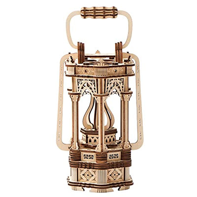 bennama 3D Wooden Puzzles Medieval Style Vintage Lantern Model Kits Includes Light Source, Brainteaser and Puzzle for Christmas/Birthday,Gifts for