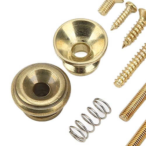 Electric Guitar Screw Kit Multiple Sizes Guitar Metal Repairing Tool Kit with Screws Washers and Springs Repair Fasteners(gold) Walfront
