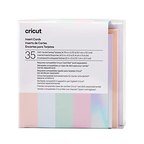 Cricut Insert Cards S40, Create Depth-Filled Birthday Cards, Thank You Cards, Custom Greeting Cards at Home, Compatible with Cricut Joy/Maker/Explore - WoodArtSupply