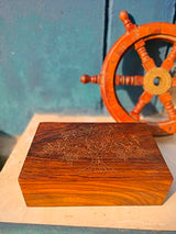 collectiblesBuy Handmade Wooden Box Hinged Lid Brown keepsake Unfinished Jewelry and DIY Crafts Storage Box for Women Jewel Organizer Golden Floral collectiblesBuy