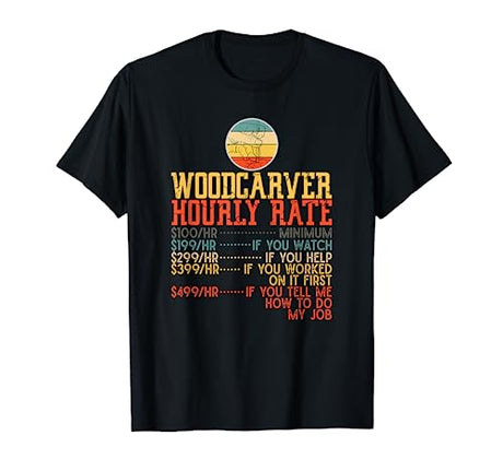 Woodcarving Whittling Carpenting for a Woodworker Funny T-Shirt Woodcarving Whittling and Woodworker Gifts