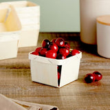 Bright Creations 10 Pack 1-Pint Wooden Berry Baskets for Picking Fruit, Arts and Crafts, Decor, 4 Inch Square Vented Wood Berry Containers Bright Creations