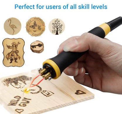 Wood Burning Pyrography Pen for Tekchic 110V 50W Professional Wood Burning Kit - WoodArtSupply